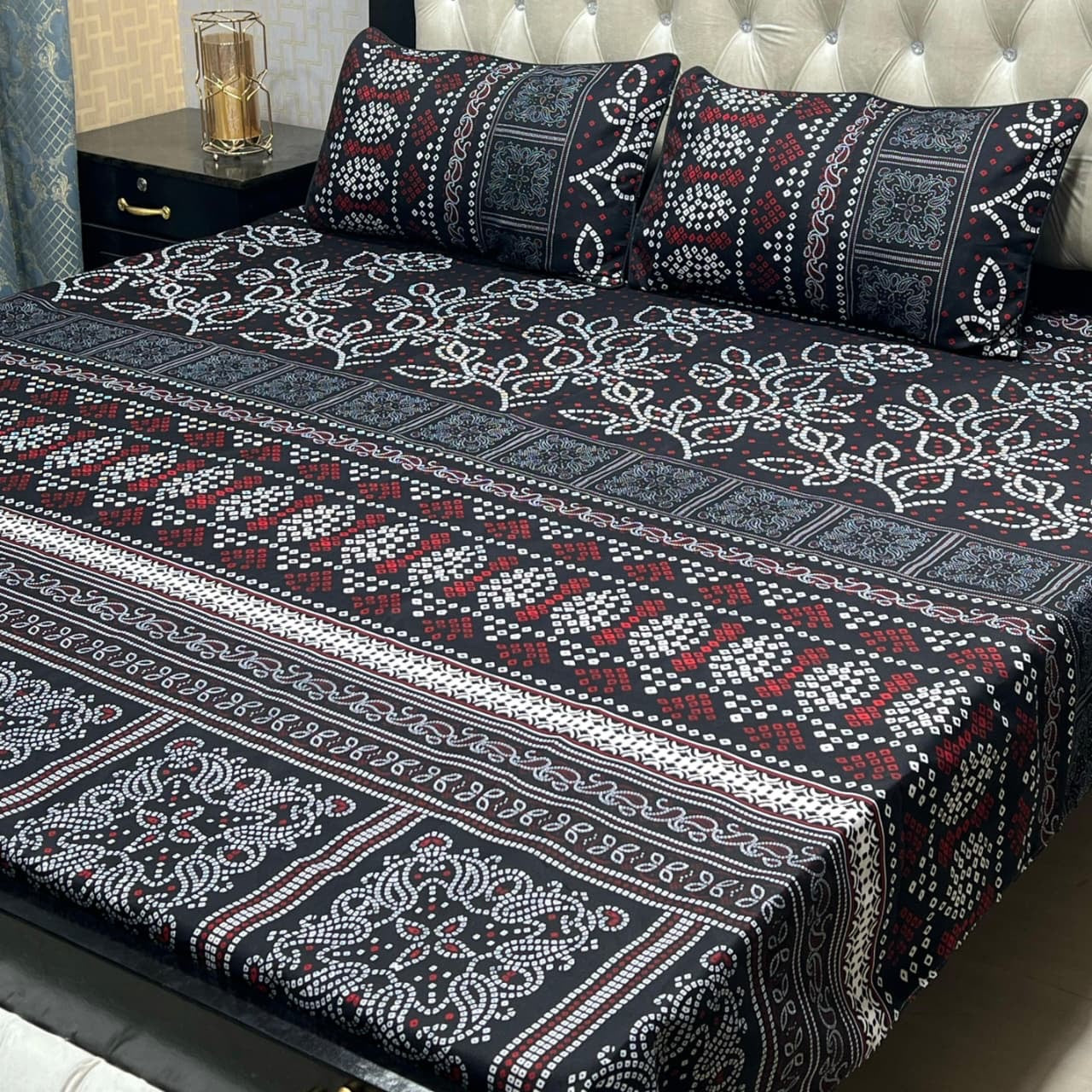 Crystal Cotton Bedsheet Design 096
