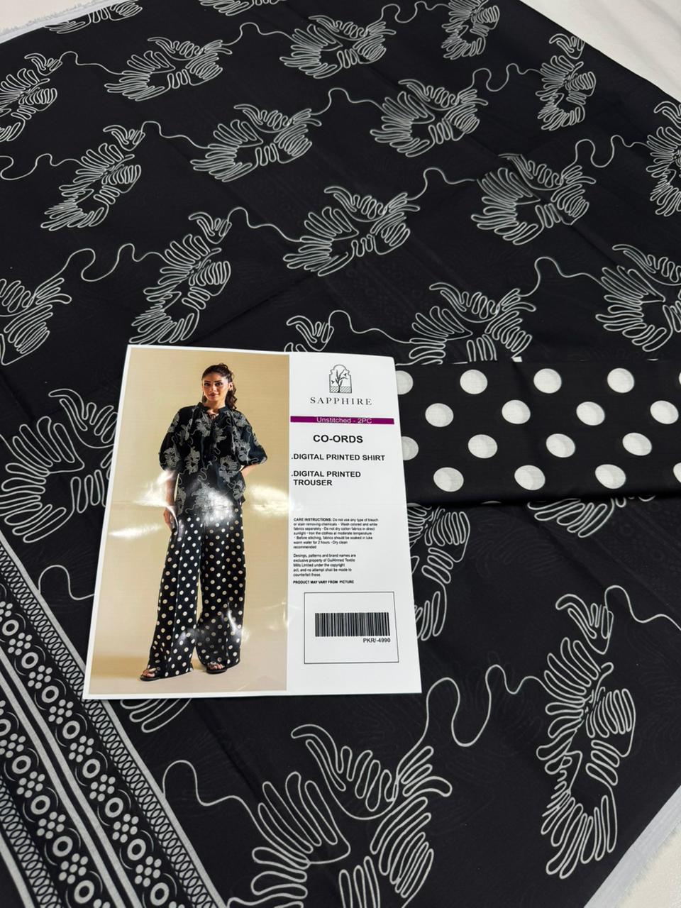 Sapphire Digital Printed Co-Ords Set (Shirt & Trouser)