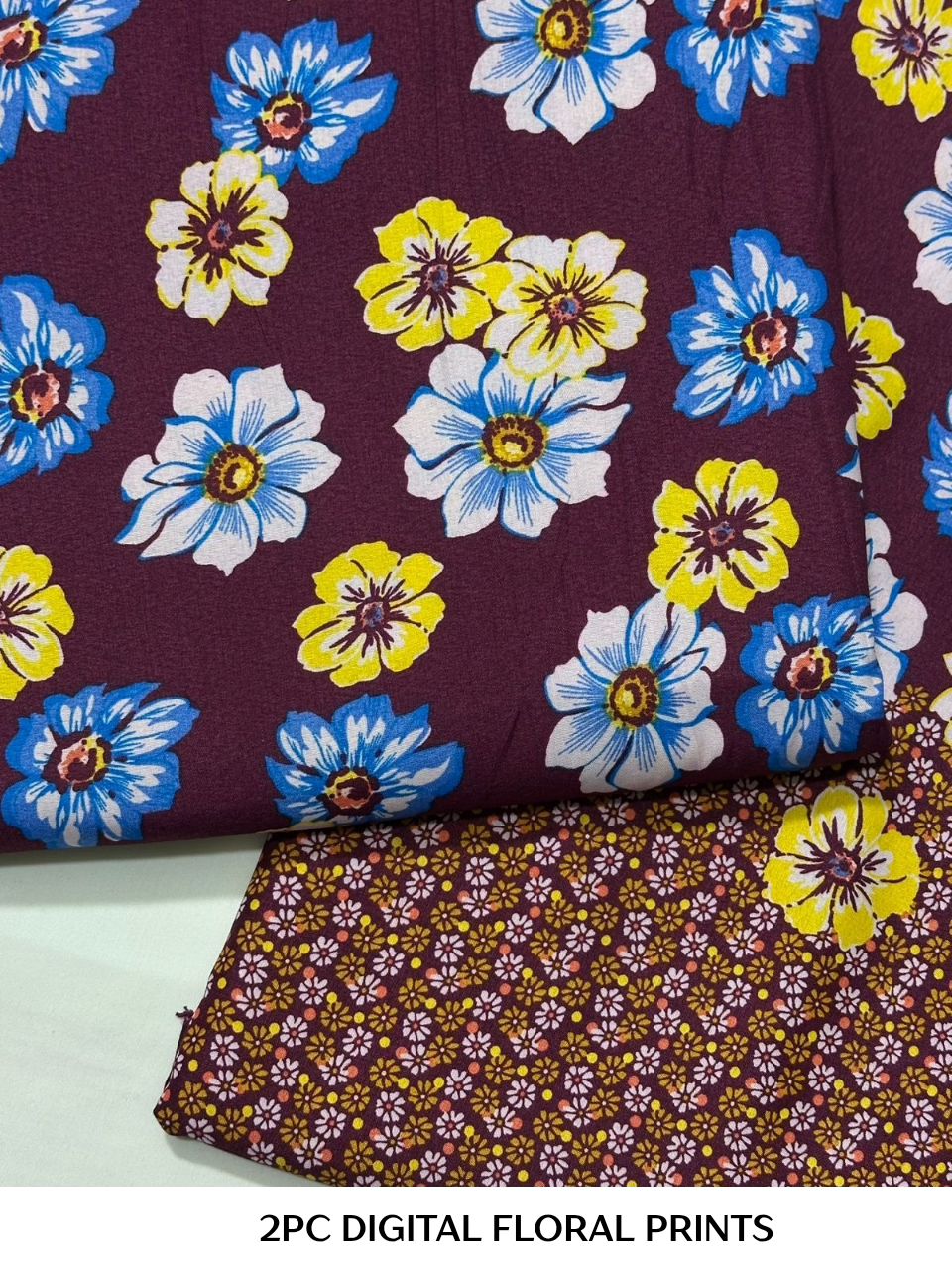 2PC Digital Floral Print