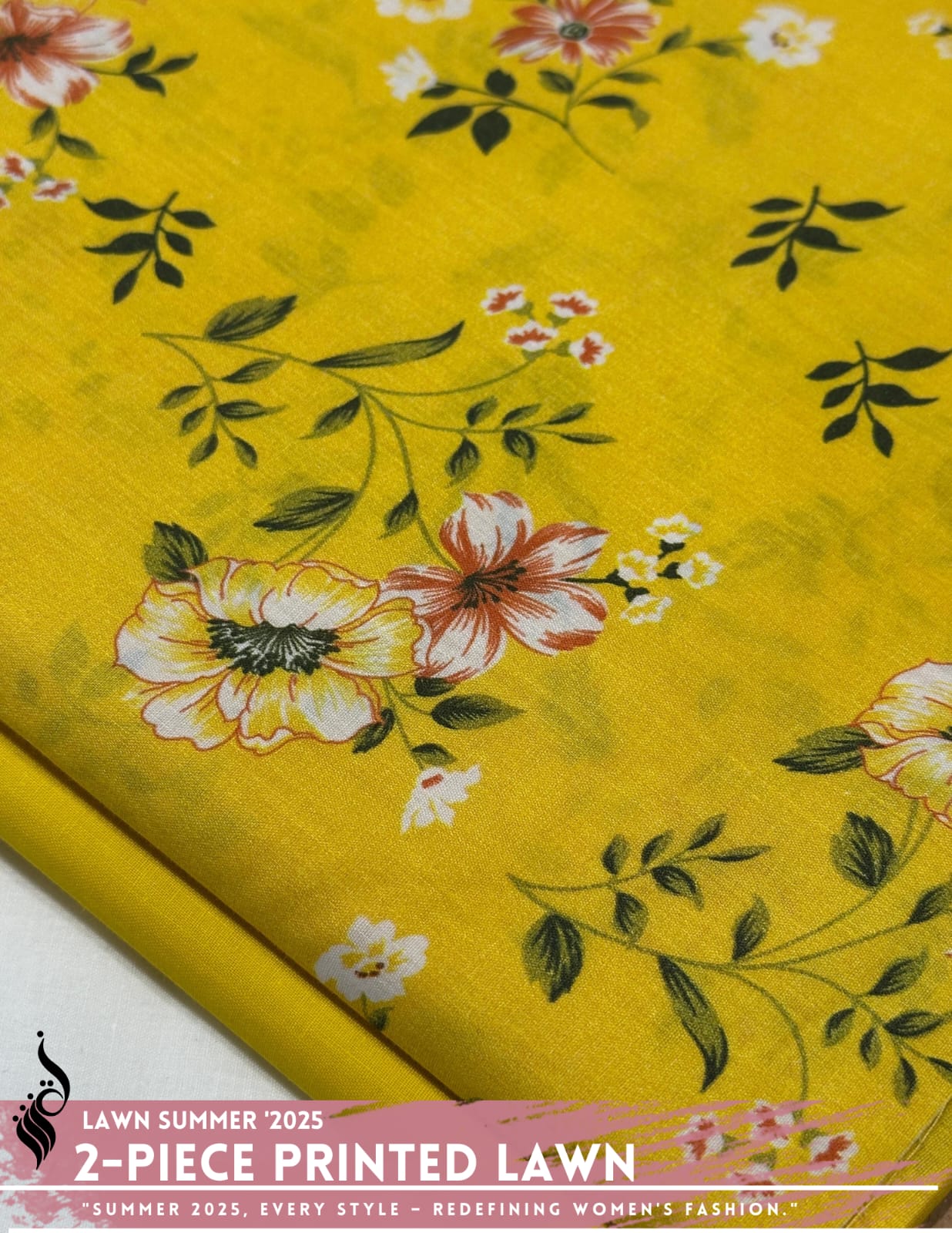 2 Piece All Over Printed Lawn