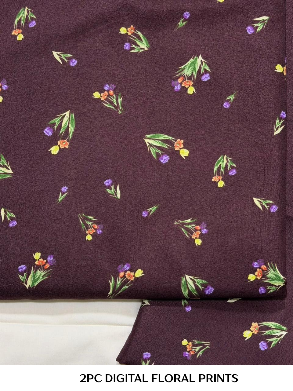 2PC Digital Floral Print