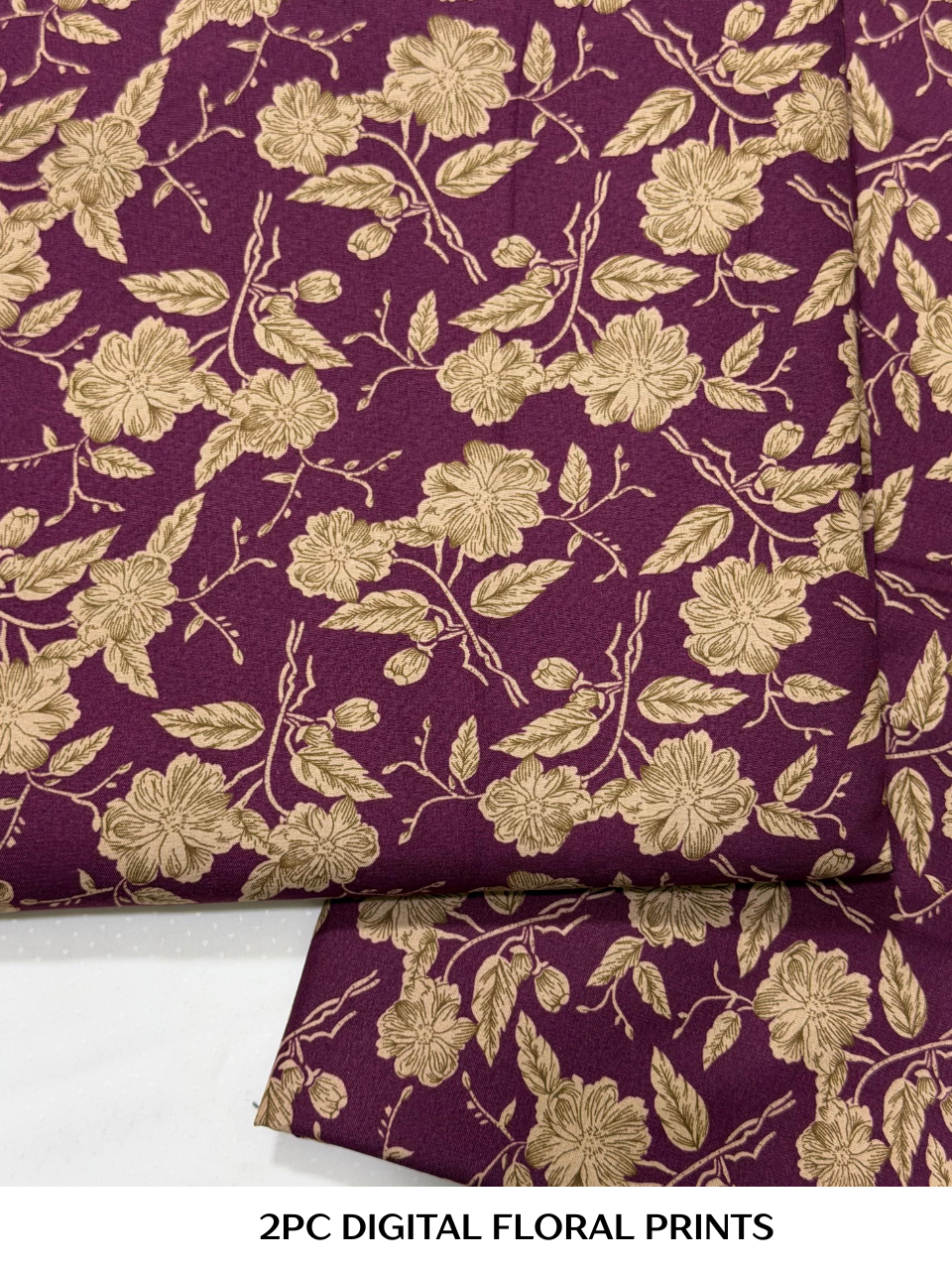 2PC Digital Floral Print