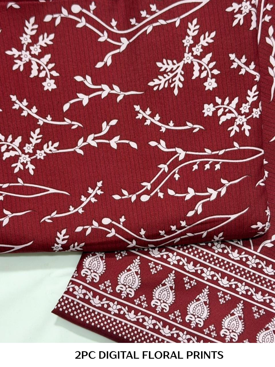 2PC Digital Floral Print