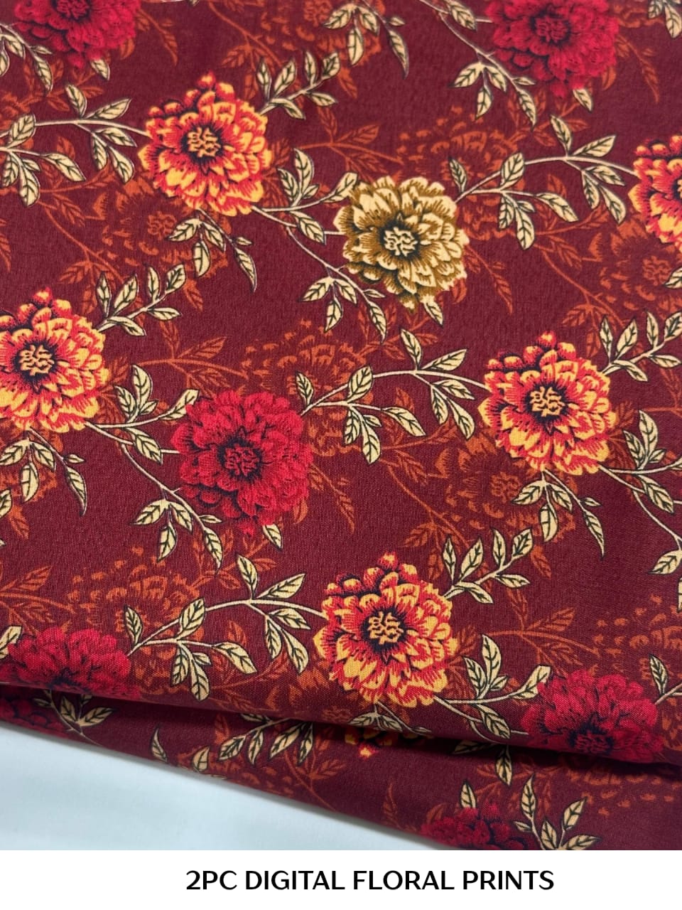 2PC Digital Floral Print