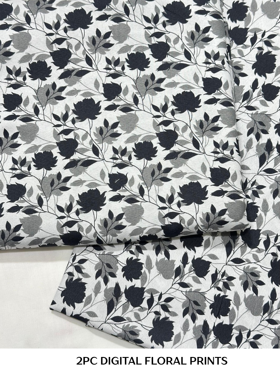2PC Digital Floral Print