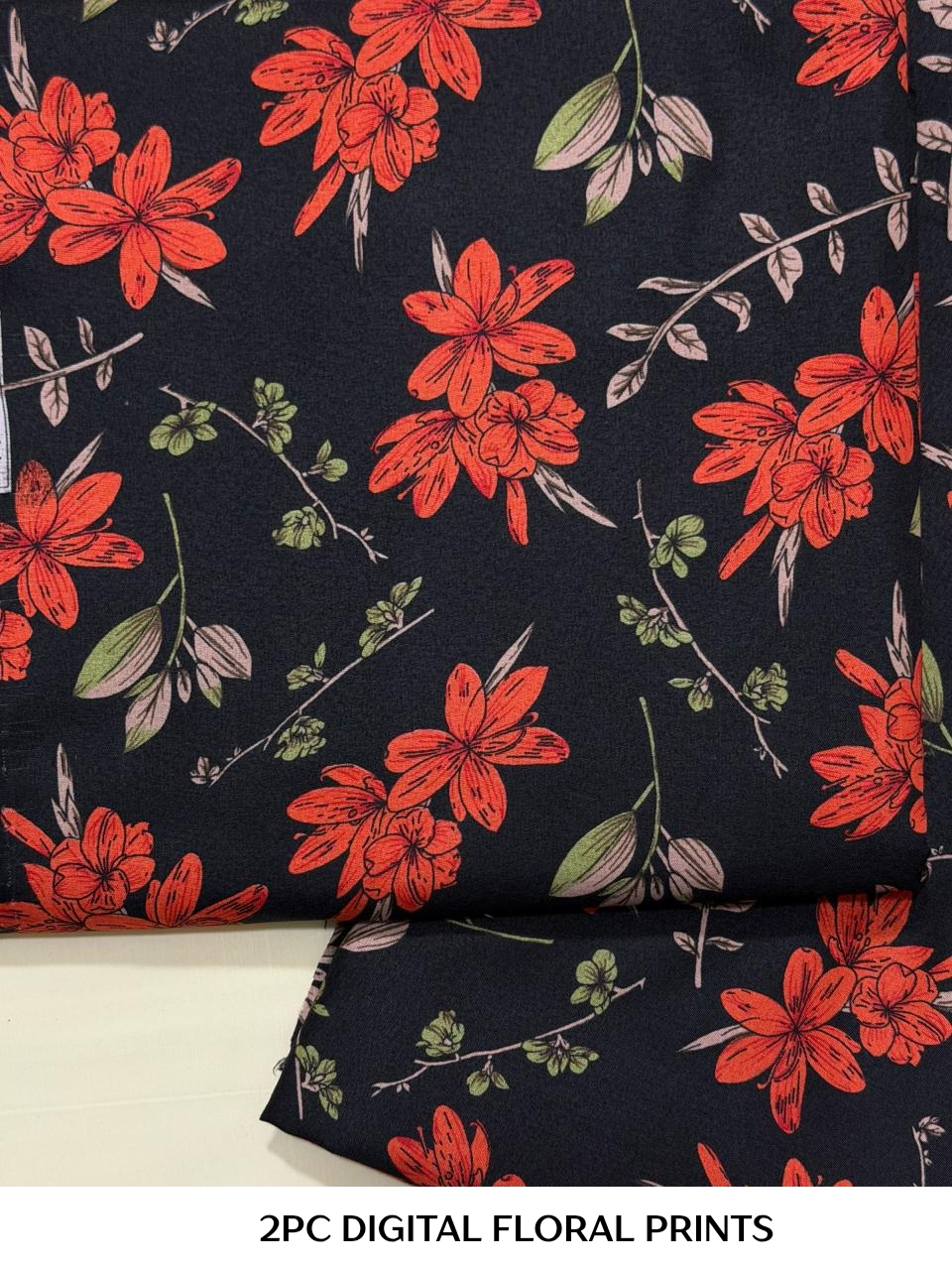 2PC Digital Floral Print