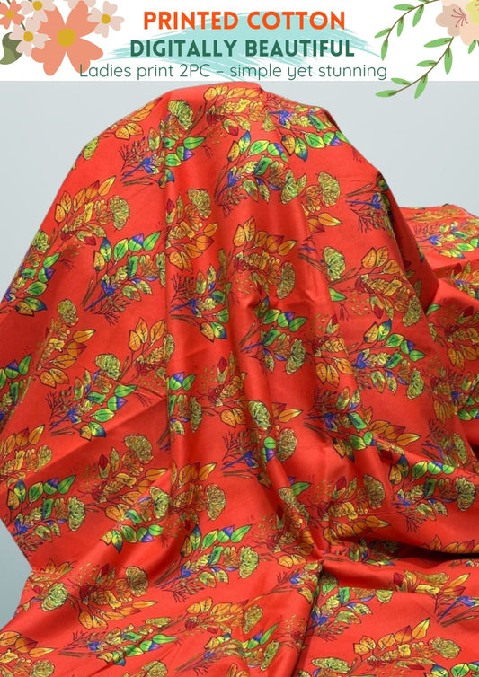 2 Piece Printed Cotton