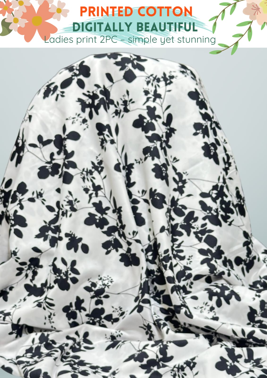 2 Piece Printed Cotton