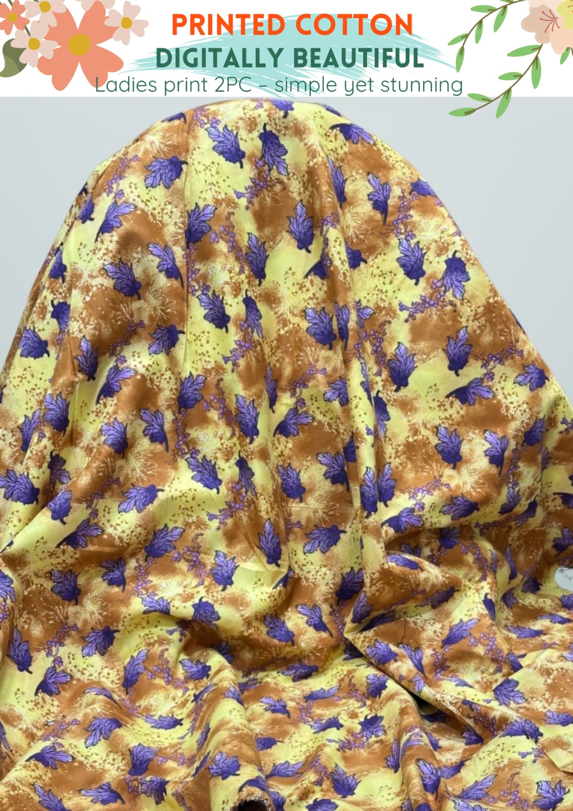 2 Piece Printed Cotton