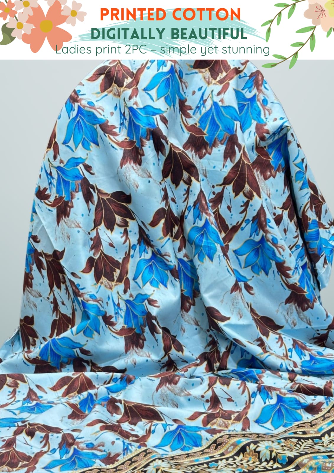 2 Piece Printed Cotton