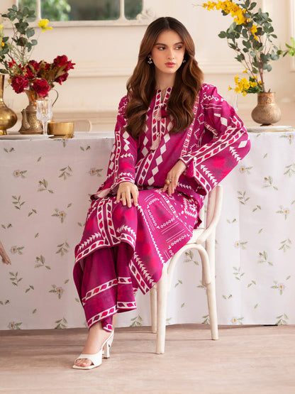 MAHNUR Digital Printed Co-Ords Set (Shirt & Trouser)