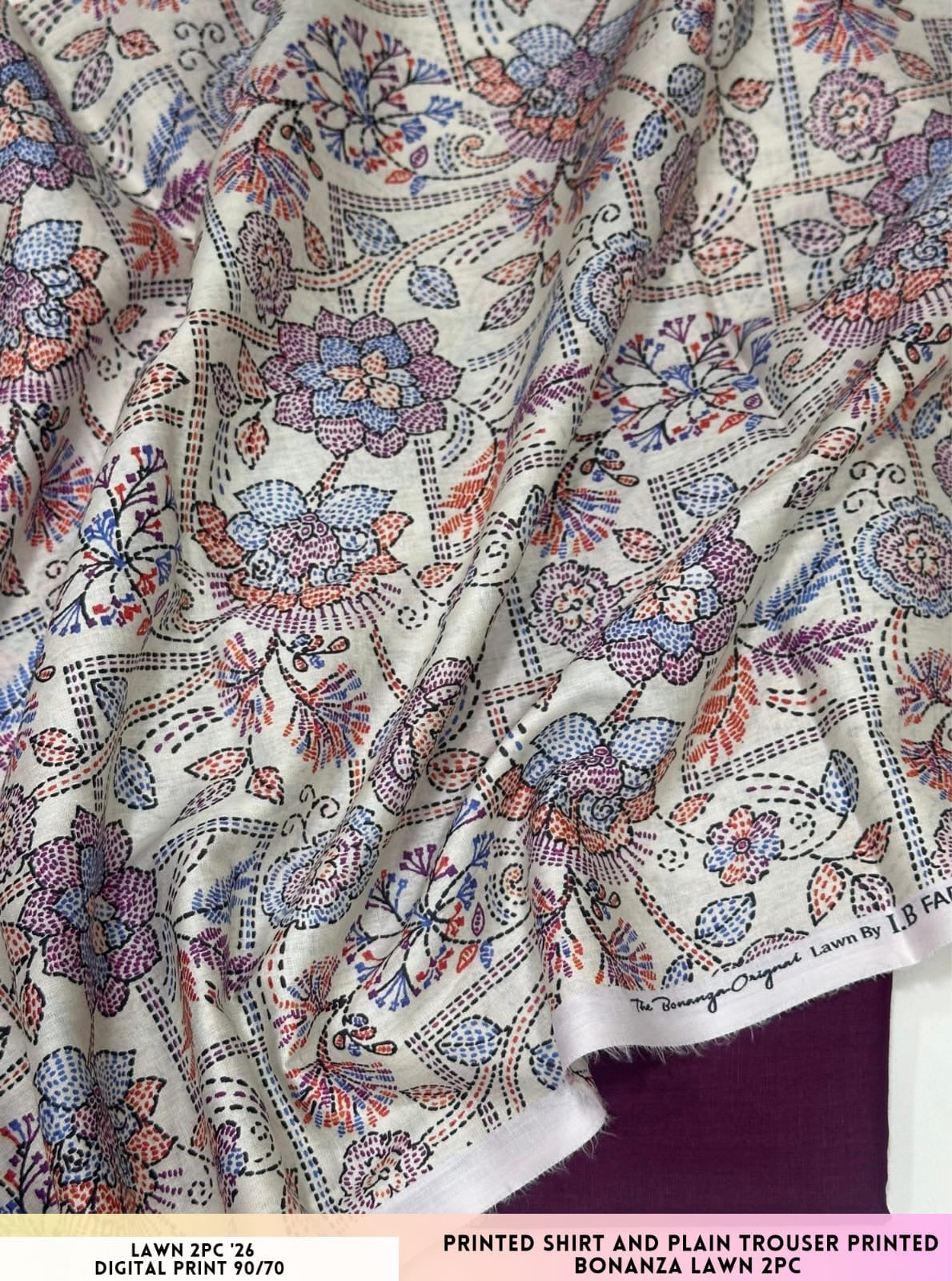 Bonanza Satrangi Lawn 2pc