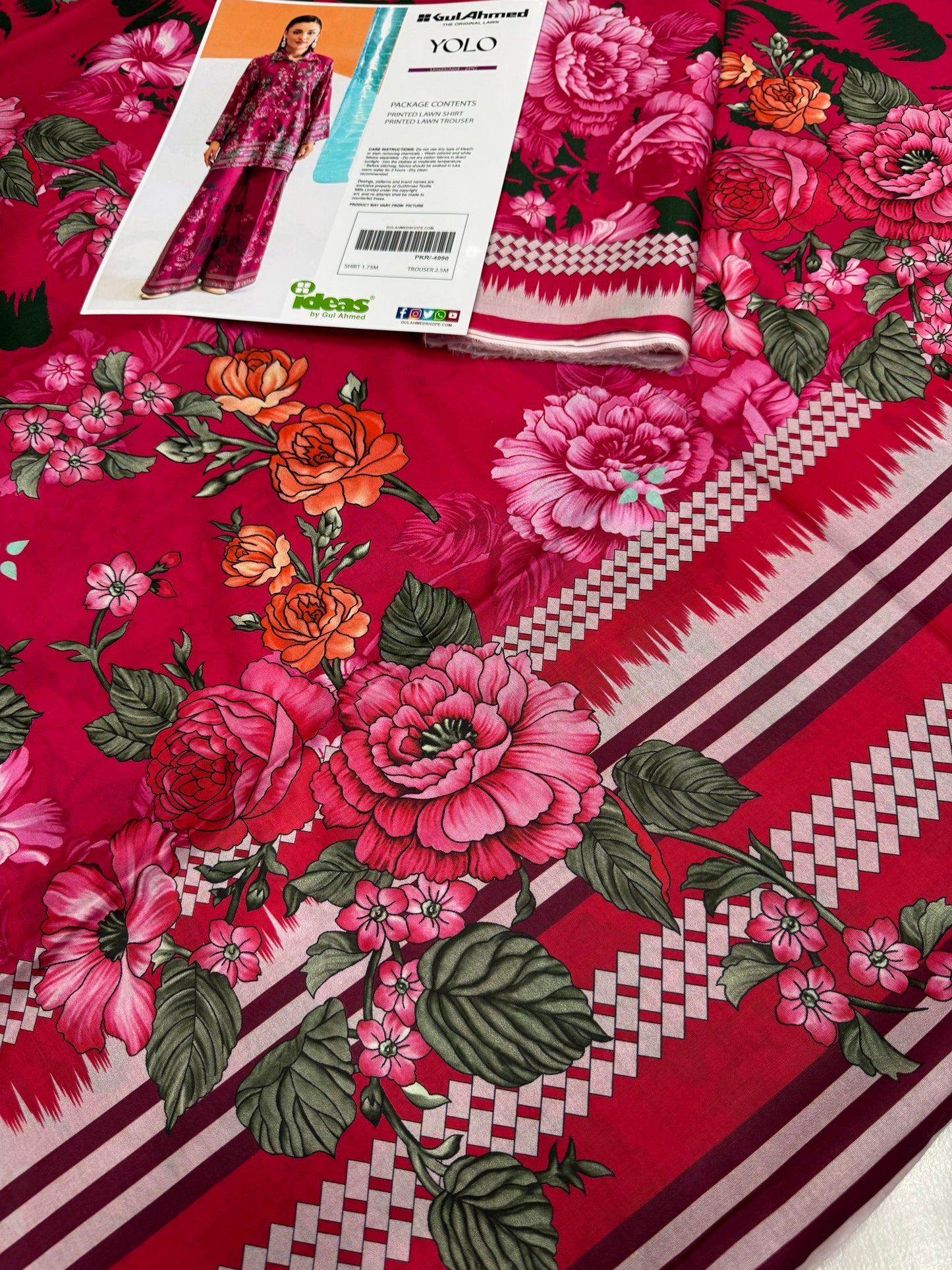 GulAhmed Digital Printed Co-Ords Set (Shirt & Trouser)