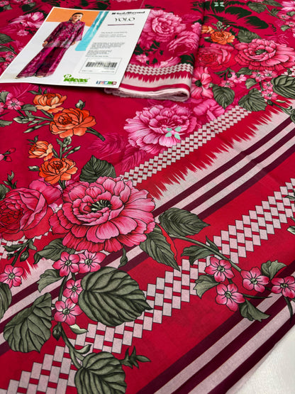 GulAhmed Digital Printed Co-Ords Set (Shirt & Trouser)