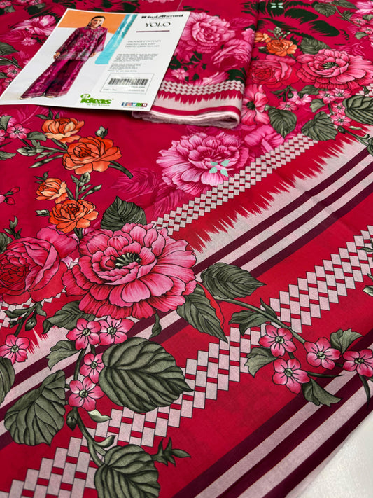 GulAhmed Digital Printed Co-Ords Set (Shirt & Trouser)