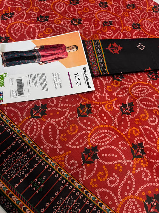 GulAhmed Digital Printed Co-Ords Set (Shirt & Trouser)