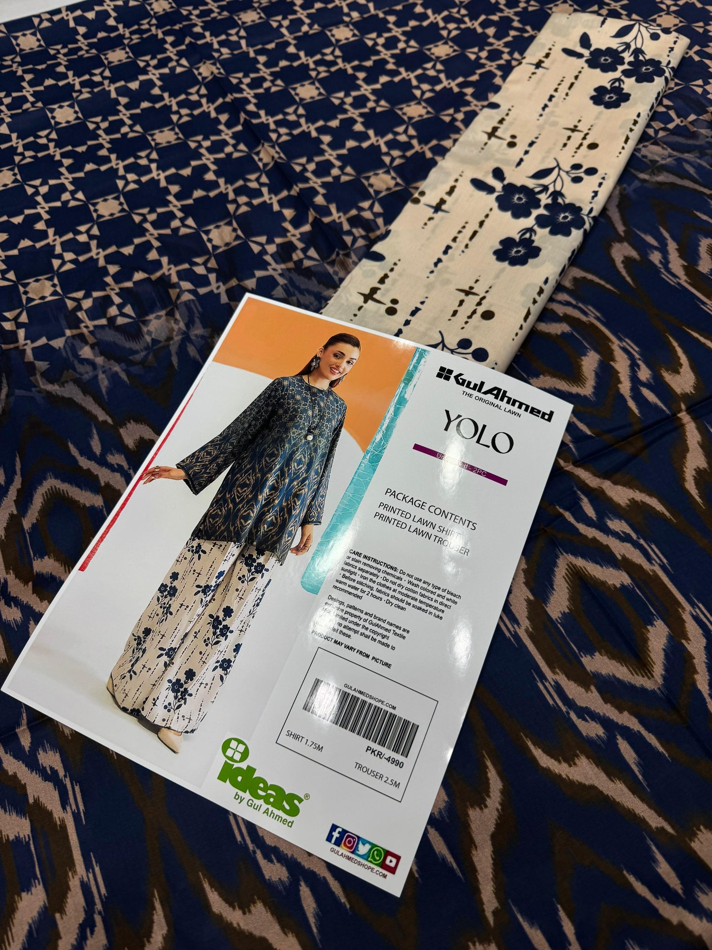 GulAhmed Digital Printed Co-Ords Set (Shirt & Trouser)