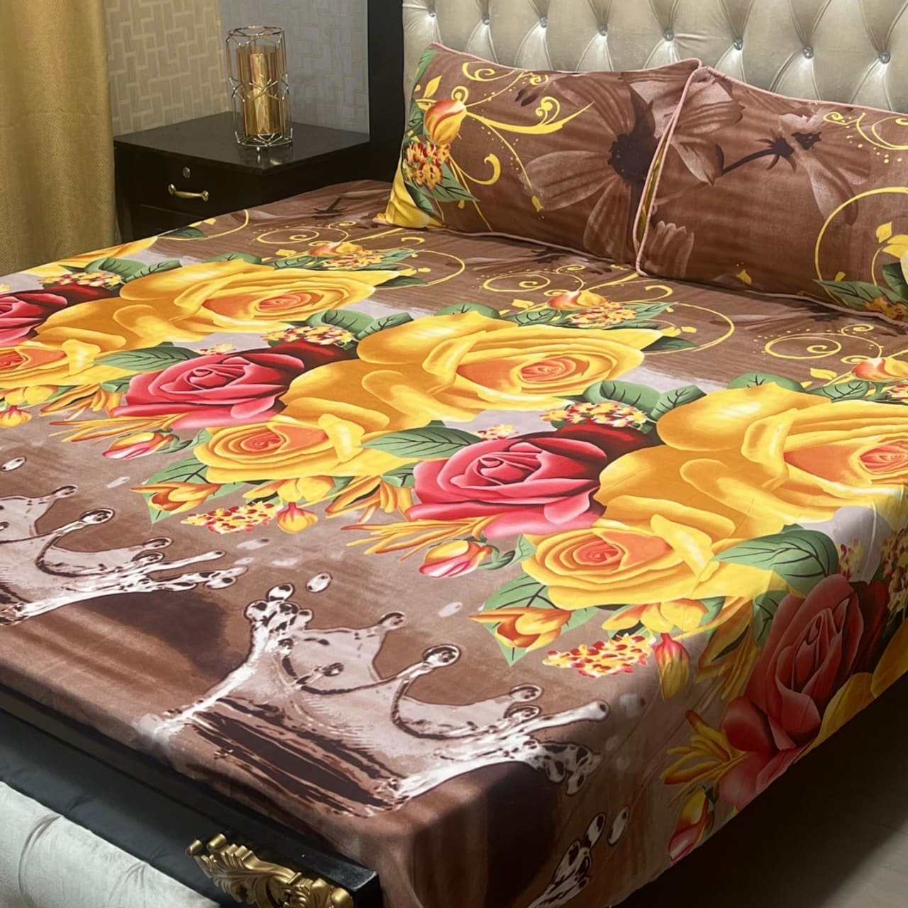 Crystal Cotton Bedsheet Design 069