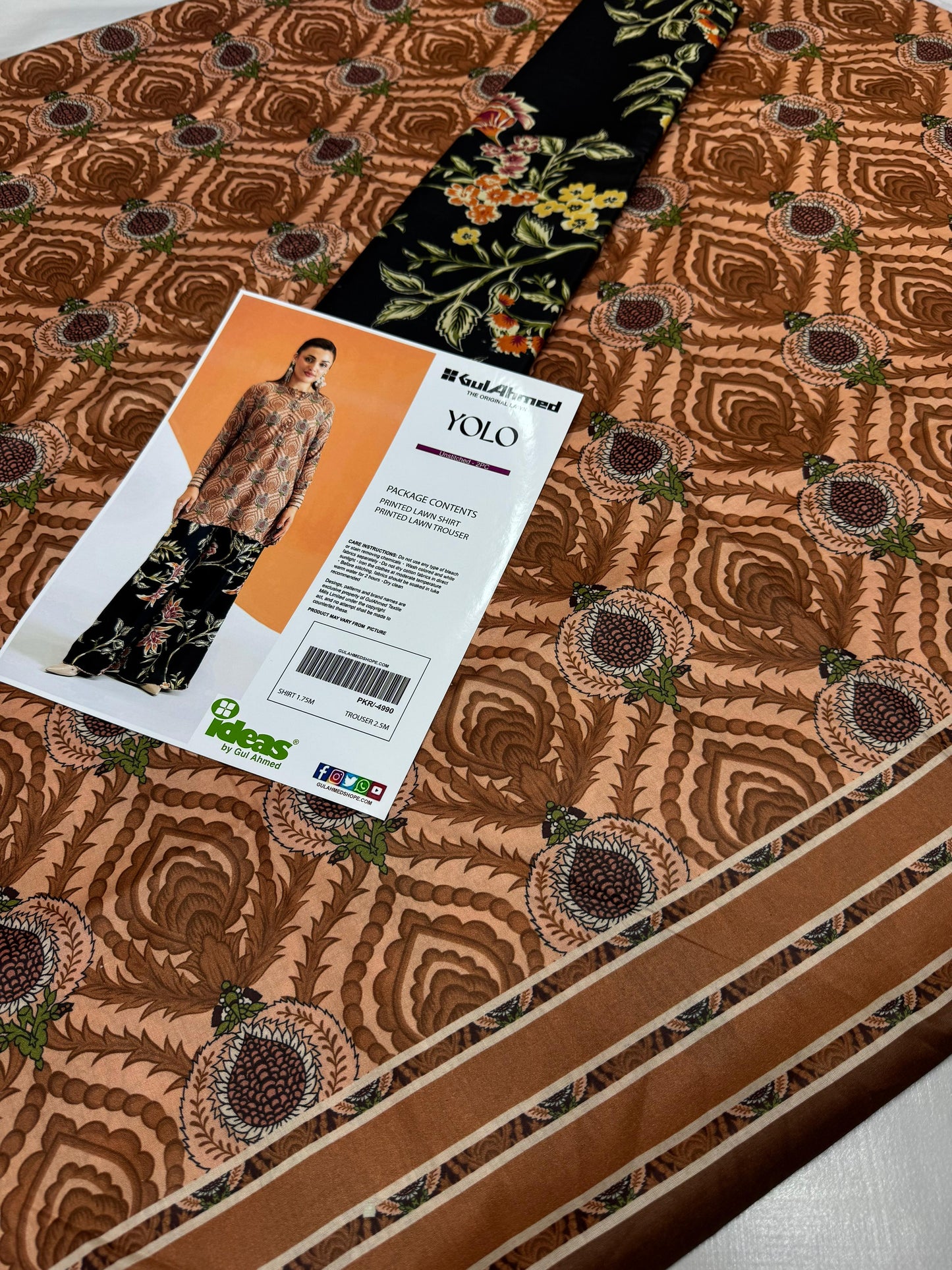 GulAhmed Digital Printed Co-Ords Set (Shirt & Trouser)