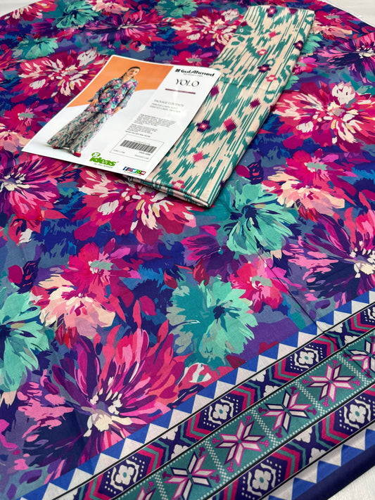 GulAhmed Digital Printed Co-Ords Set (Shirt & Trouser)