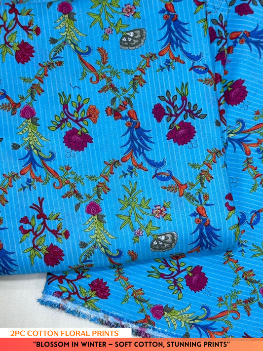 2PC Winter Floral Print