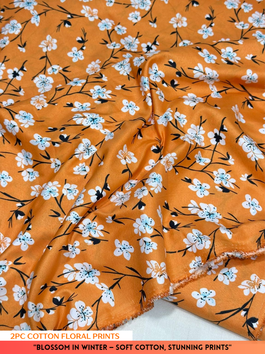 2PC Winter Floral Print