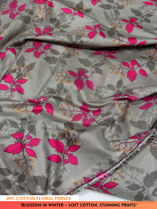 2PC Winter Floral Print