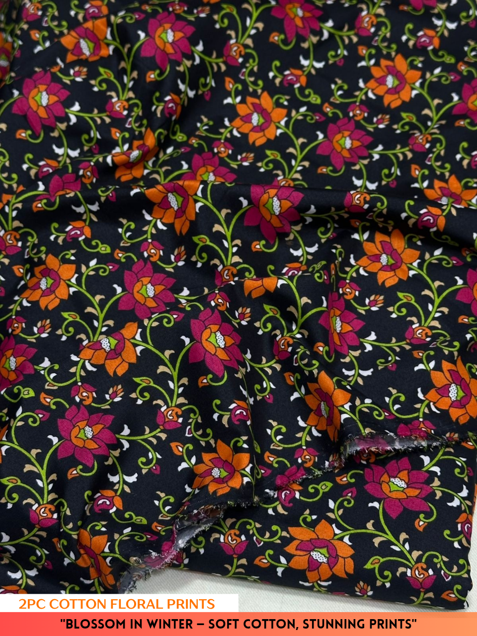 2PC Winter Floral Print