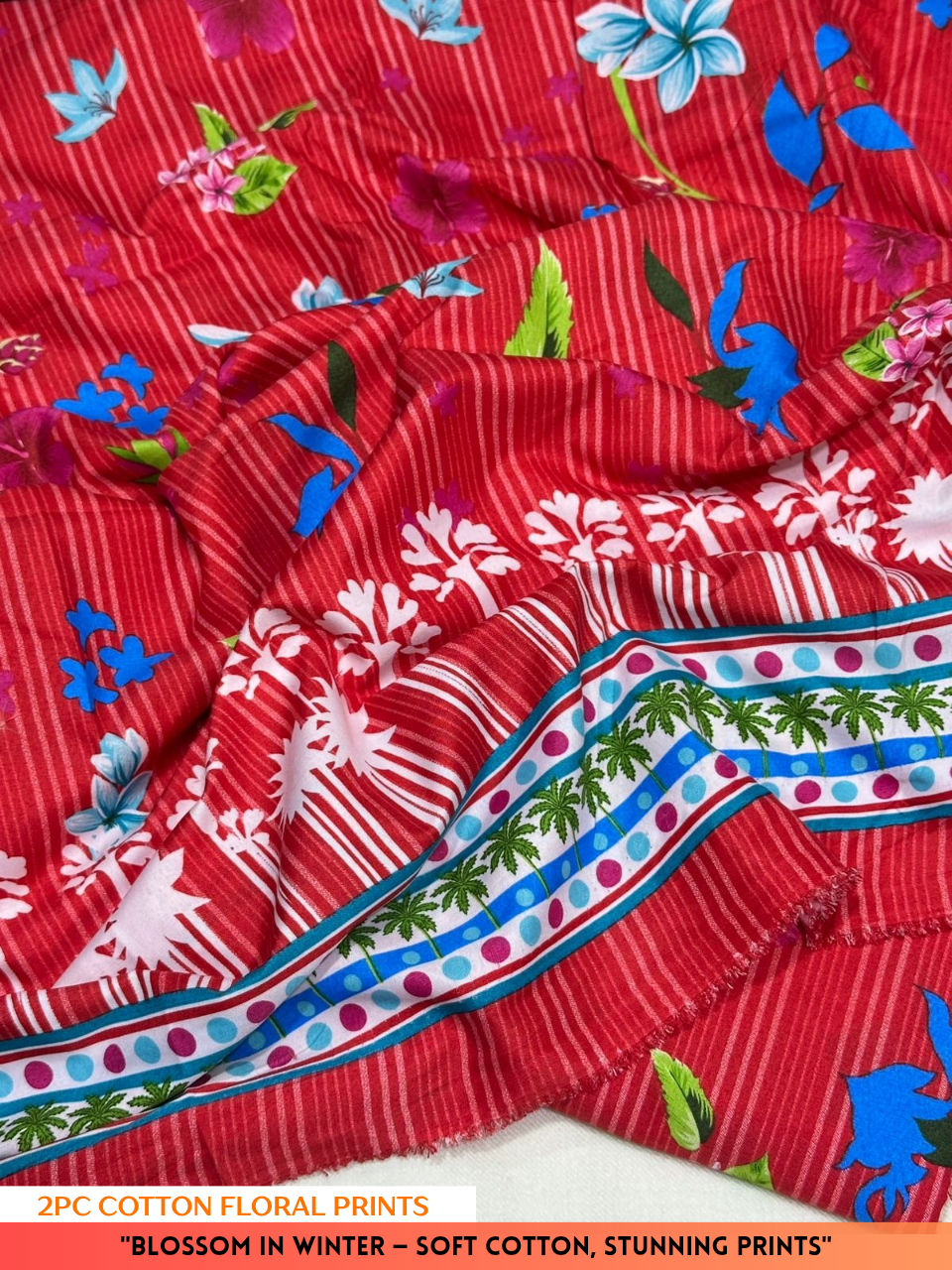 2PC Winter Floral Print