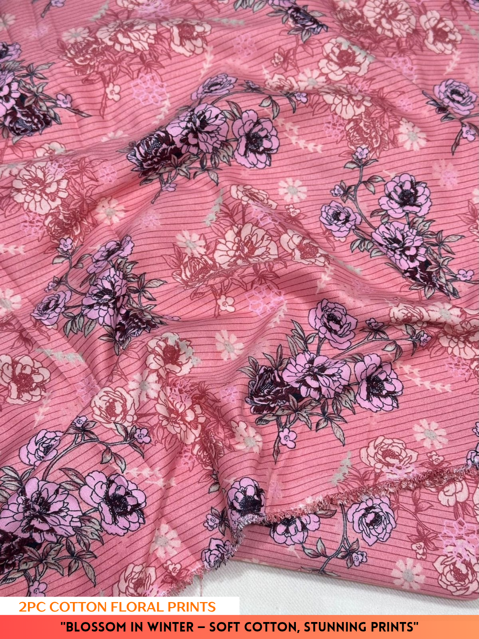 2PC Winter Floral Print