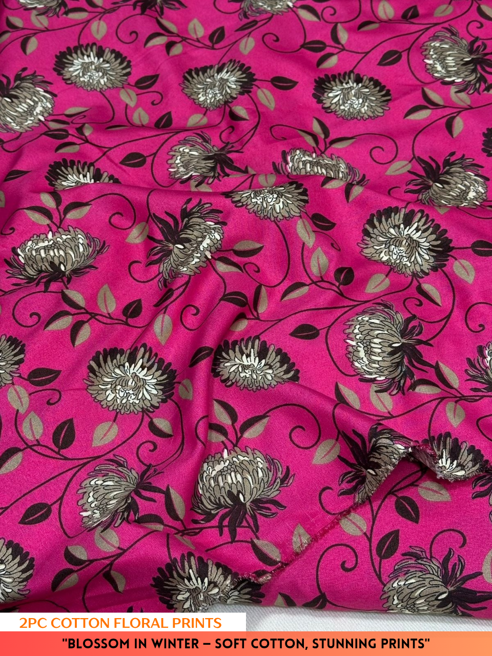 2PC Winter Floral Print