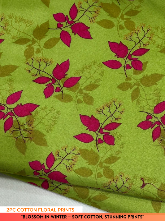 2PC Winter Floral Print