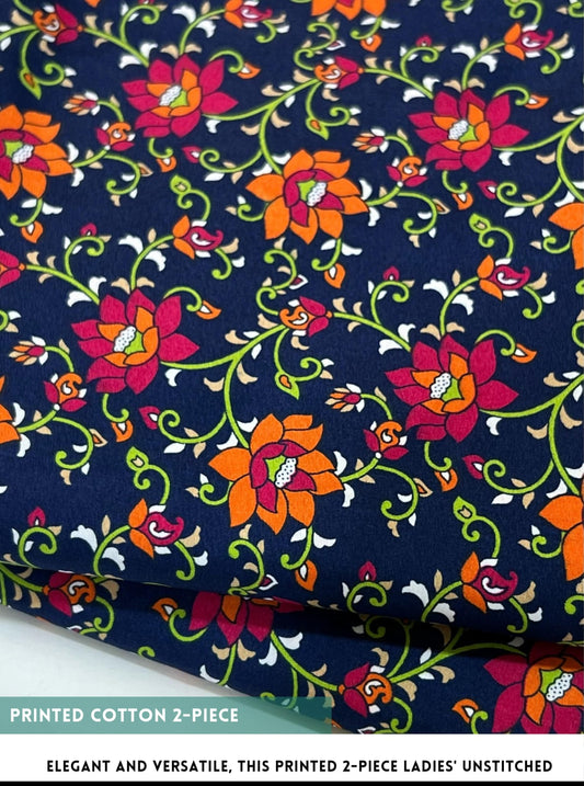 2PC Winter Floral Print