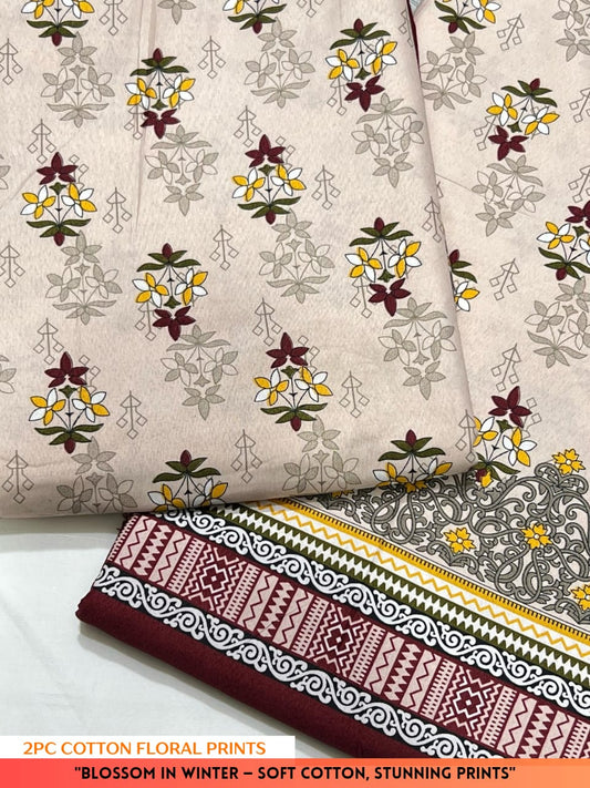 2PC Digital Floral Print