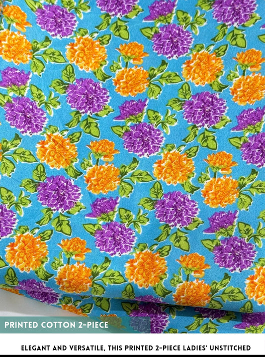 2 Piece Printed Cotton
