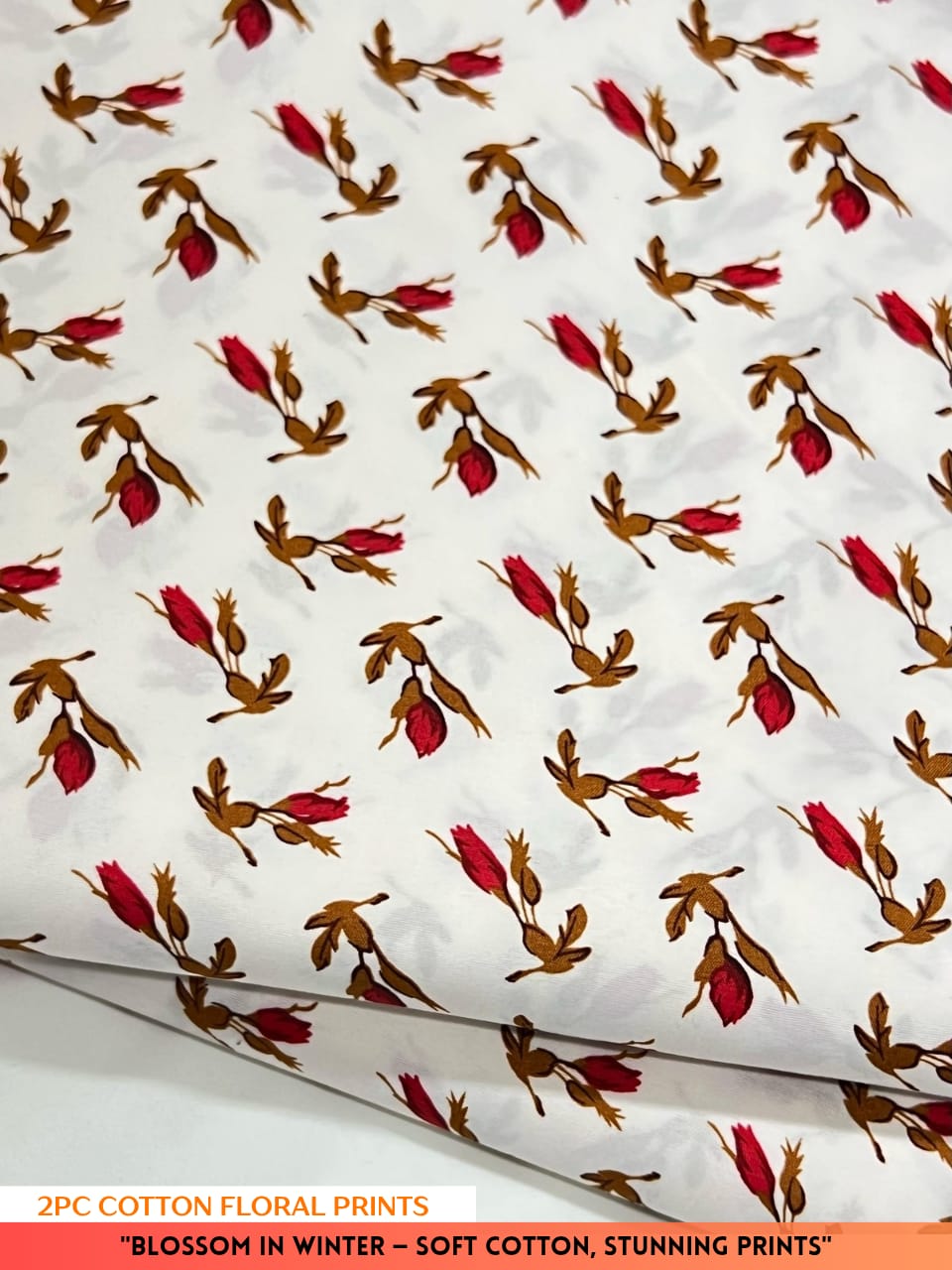 2PC Cotton Floral Print