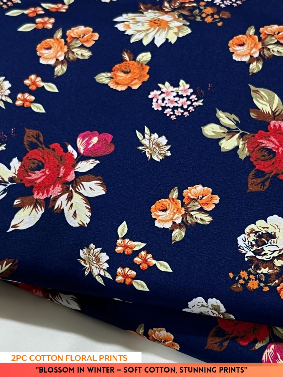 2PC Cotton Floral Print