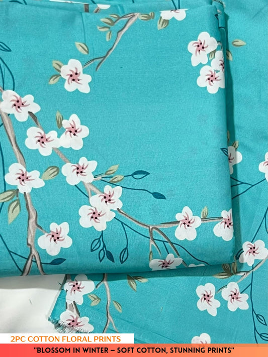 2PC Cotton Floral Print