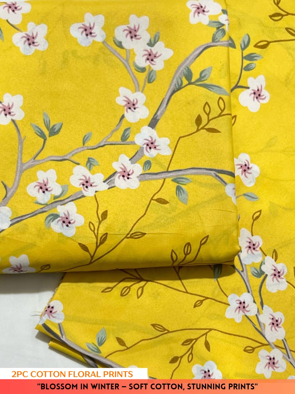 2PC Cotton Floral Print