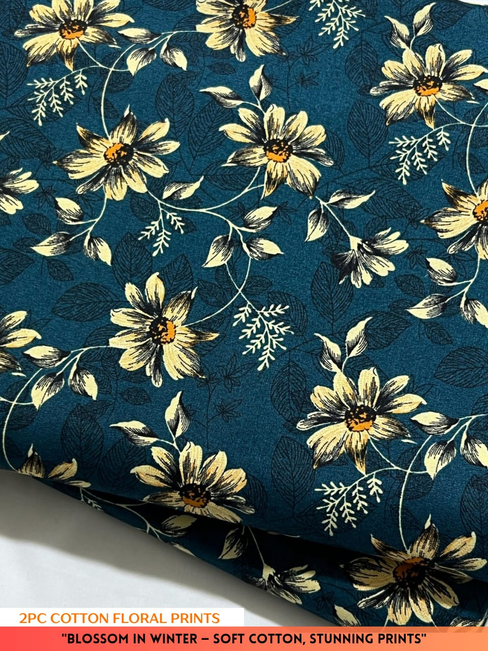 2PC Cotton Floral Print