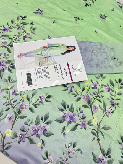 Sapphire Digital Printed Co-Ords Set (Shirt & Trouser)