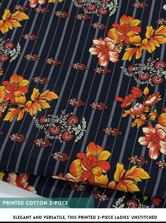 2 Piece Printed Cotton