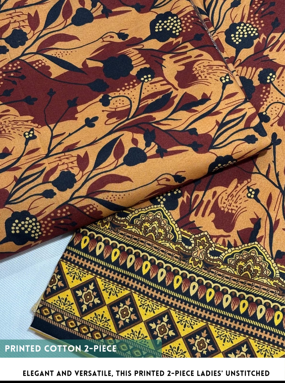 2PC Cotton Floral Print