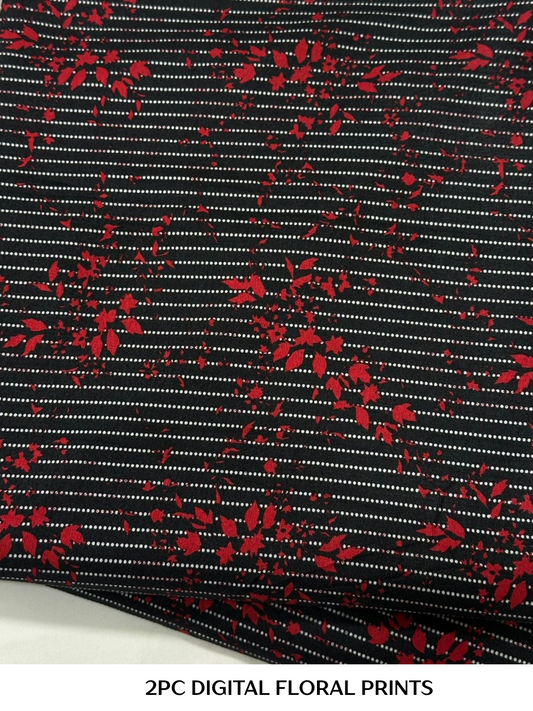 2PC Digital Floral Print