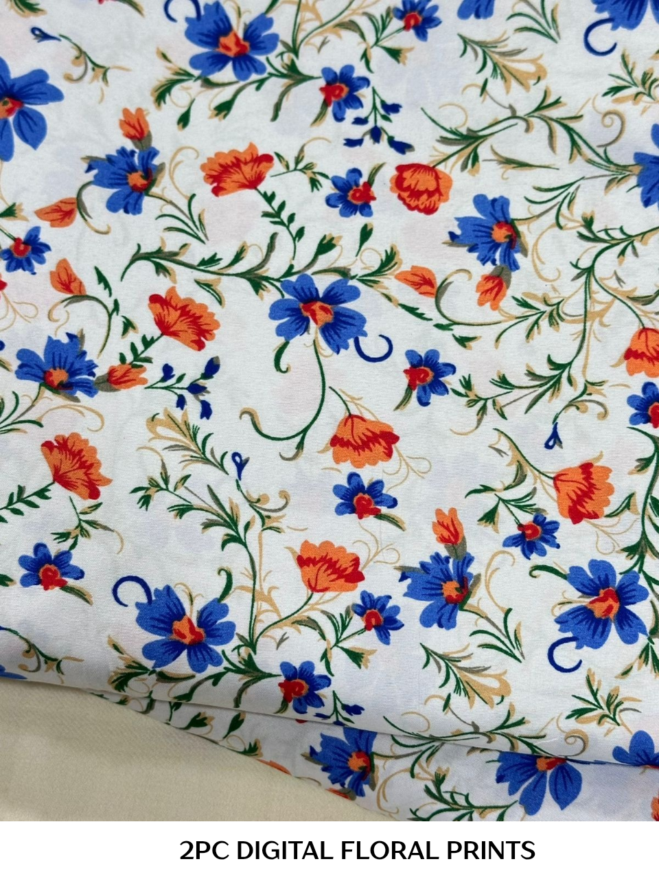 2PC Digital Floral Print