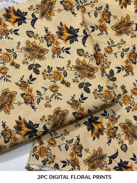2PC Digital Floral Print
