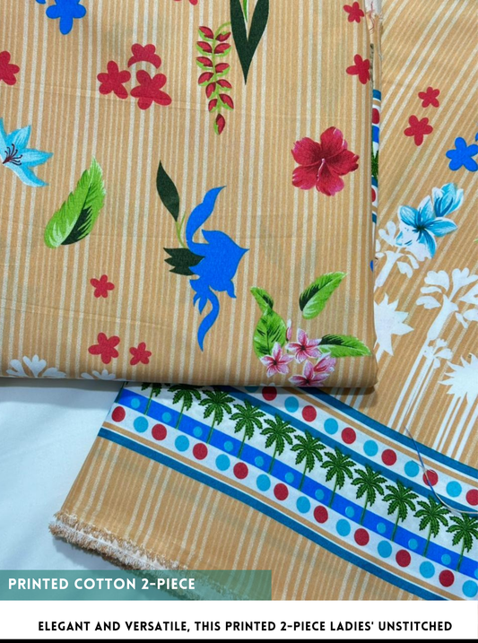 2 Piece Printed Cotton
