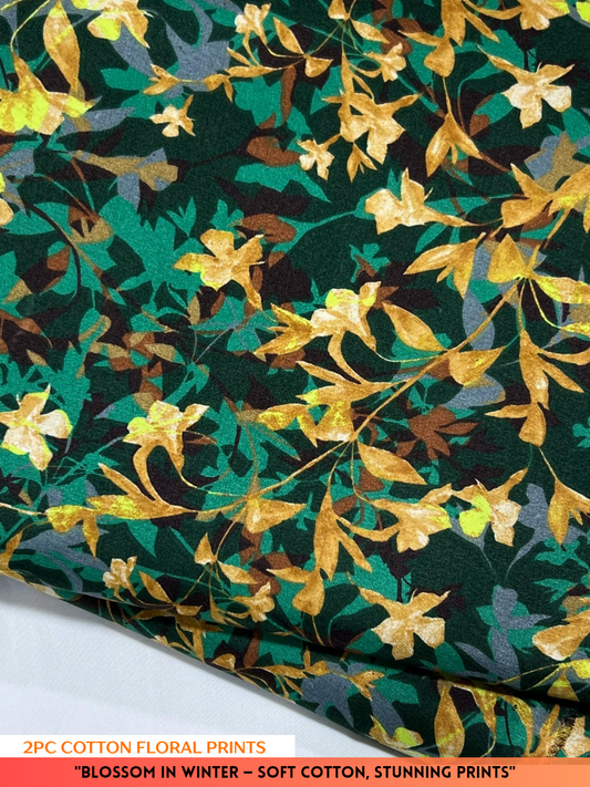 2PC Cotton Floral Print