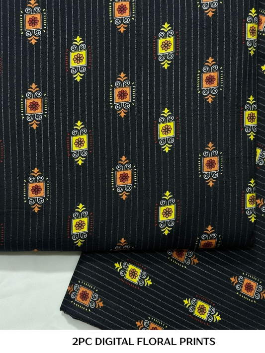 2PC Digital Floral Print