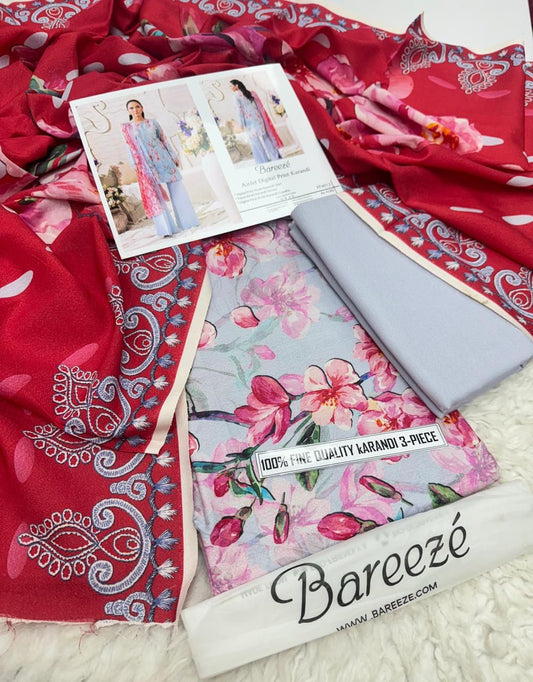 Karandi Unstitched 3 Piece